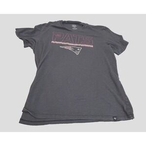 New England Patriots Shirt woman XLarge Majestic Triple Peak Graphic Tee NFL